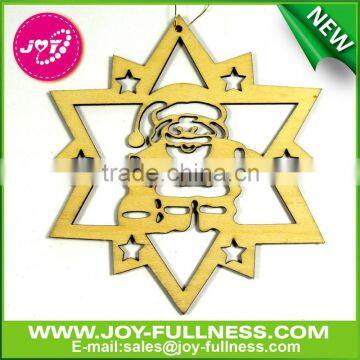 new design Laser cut wooden craft for Christmas decoration