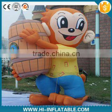 Newest design inflatable cartoon monkey for advertising