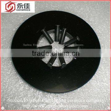 Polished 1mm thin hole silicone carbide ceramic shaft/rod