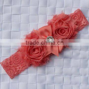 Fashion Baby Lace Flower Headband Infant Headband Toddler Headband Navy Blue Headband Baby Flower Hair Band Wh-1738 photo-2