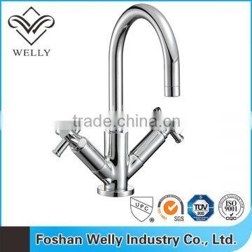 Welly Design Double Handles Mono Basin Mixer Tap