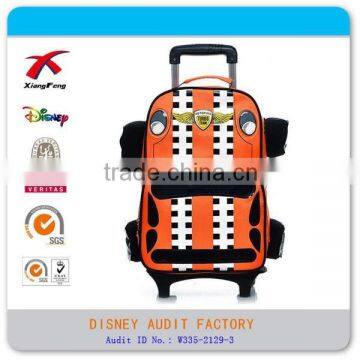 cool carshape trolley backpack school trolley bag for boys