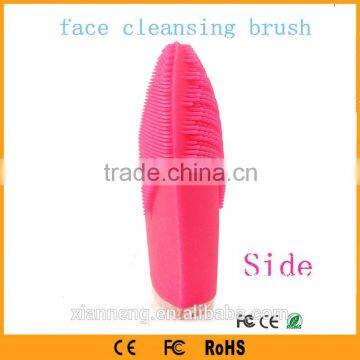 Multi-Function Rechargeable Silicone Sonic Facial Cleansing Brush Vibrating Facial Massager photo-4
