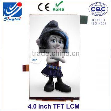 Cheap price for industrial pannel 4.0 inch tft lcd in lcd modules