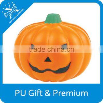 pu smiling pumpkin ball sponge squeeze ball toy pu stress pumpkin