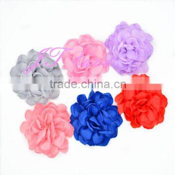 Grey/Pink/Lavender/Salmon/royal/red Satn layer flower headwrap decorate