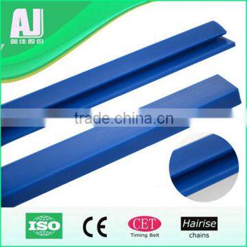 Blue colour conveyor component rubber linear neck guide rail