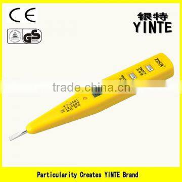 China factory digital LCD display voltage tester pen screwdriver type tester with new ABS plastic gold pcb