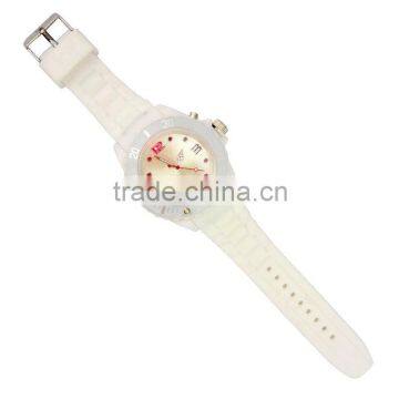 Colorful Back light plastic watch quartz analog wrist watch with light