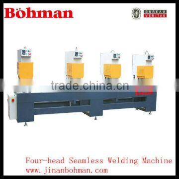 Plastic window welding and cleaning seamless welding machine