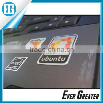 custom furniture label, aluminum sticker 3M tape metal sticker aluminum badge