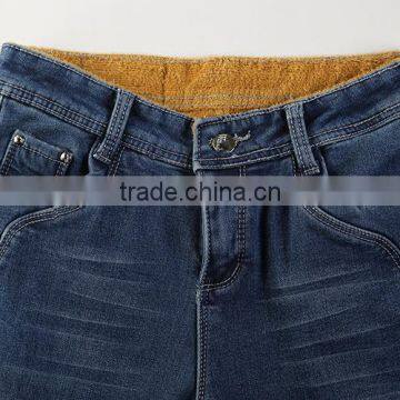 2015 Latest Ladies Fashion Design Heavy Stitching Thick Thread Sewing Jean Hottest Women Denim Jeans Wholesale Made in China photo-4