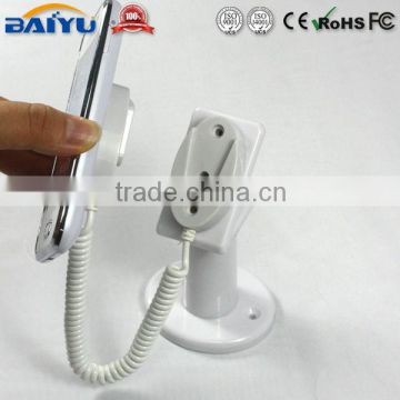 White plastic mobile phone display holder