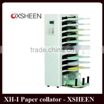 XH-I,II digital paper collator paper collecting machine from XSHEEN                        
                                                Quality Choice