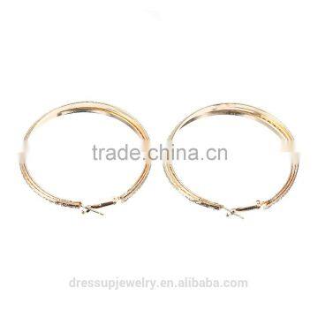 Fashion & Cheap Jewelry South Africa style gold plating polydimensional large rope hoop earrings