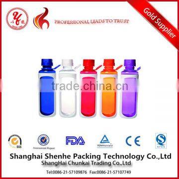 different color plastic bottle