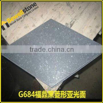 Cheap diamond granite pavers for driveway,garden patio rhombus paving stone, China g684 black granite rhomb stone paverments