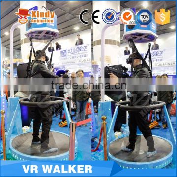 Newest and popular virtual reality 9D VR walker VR treadmill