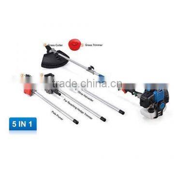 Promotional 5 in 1 multi-function brush cutter, hedge trimmer pole saw on sale