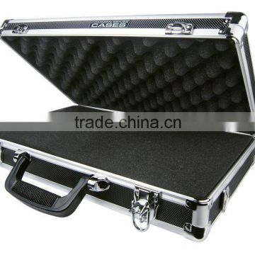 Aluminum Double/Triple Pistol Case, Black/Silver, 17.5" x 12.5" x 3.75"