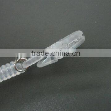 White Plastic Elastic Coiled Spring Lanyard For Wholesale Cheap Factory Price photo-2