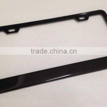 Custom USA Size Stainless Steel Carbon Fiber Film License Plate Frame ,number Plate Frame photo-2