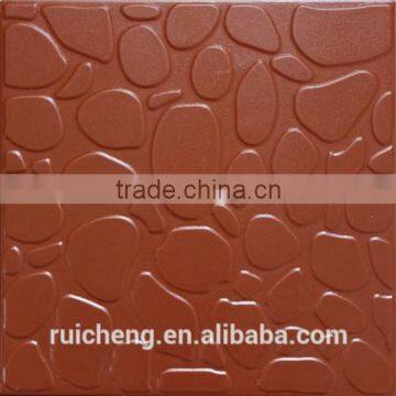 Red clay floor tile 300x300mm non-slip for indoor and outdoor from factory