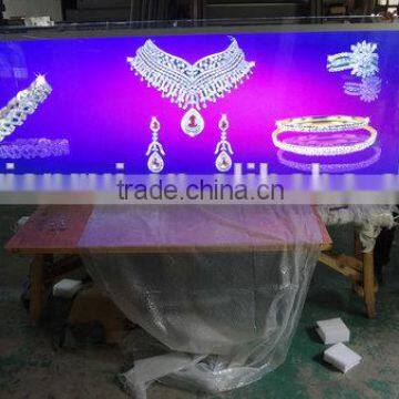 2016 frameless Crystal LED light Sign