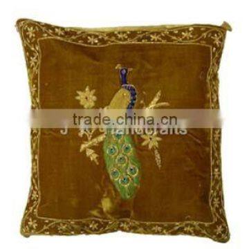 Designer Velvet Zardosi Handwork Cushion Covers