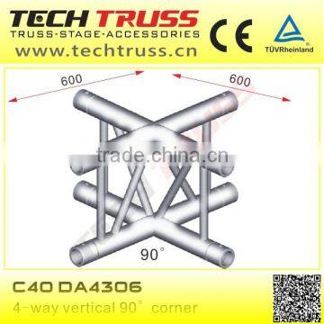 C40 DA4306 aluminum truss corner , flat truss corner for event