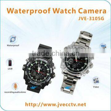 JVE-3105G 2-8GB Mini watch Camera Watch Hight Tech And USB Driver DVR Waterproof Video Recorder Camcorder