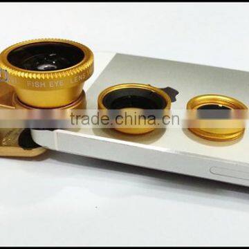 3in1 Wide Angle+Macro+Fish Eye Camera Lens for Mobile Cell Phone photo-3