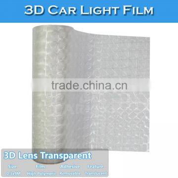 Self Adhesive Tranparent 3D Foil Car Light Sticker Wrap Vinyl photo-2