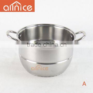 Allinice-Professional 18/0 Stainless-steel 15-qt.steamer Pot Set Passed FDA LFGB With Steel Cover and SS Handle&knob photo-4