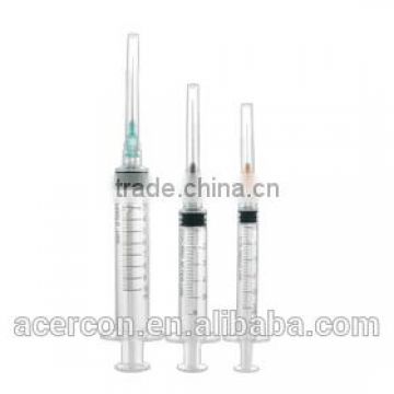 Safety Medical Disposable Luer Lock Syringes