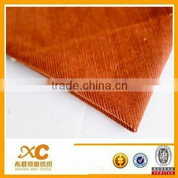 21 wales orange color spandex corduroy fabric