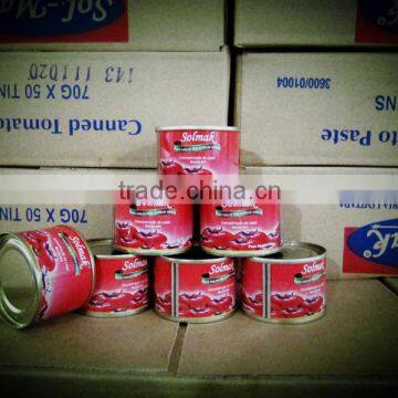 28/30 Tomato Paste With Client's Private Label 70g - 3000g