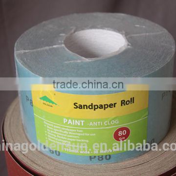 EK85Jumbo Roll of C-wt latex dry abrasives coated sandpaper for wood