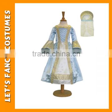 PGCC0079 high-end girl blue royal princess party costume