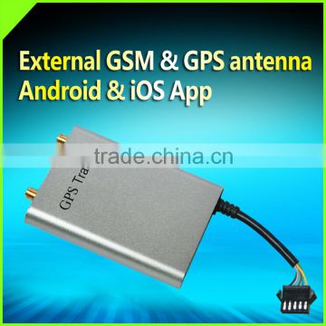 vehicle gps tracking device with sms remote engine stop external micro