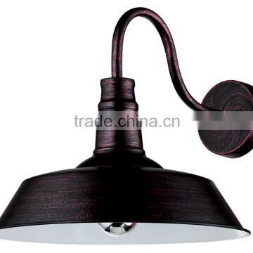 Vintage Simple Wall Sconce With Painting Black White Red and Plating Copper W4031 photo-5