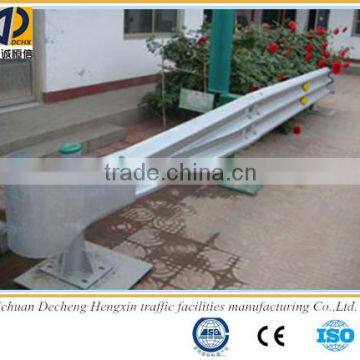 Q235 Steel Thrie Wave Highway Guard Rail,safety Powder Coating Road Barrier