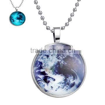 The Earth Glowing in the dark Necklace DIY jewelry