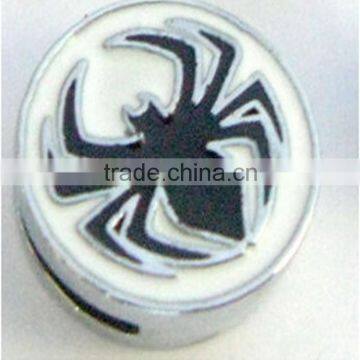 Wholesale Slide Charms Dark Spider Shape Cheap 8mm Super Hero Beads Online Jewelry