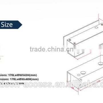 Electric Dead Bolt Lock 12 DV With 5 Pin for Access Control System Used for Wood Metal Door photo-3