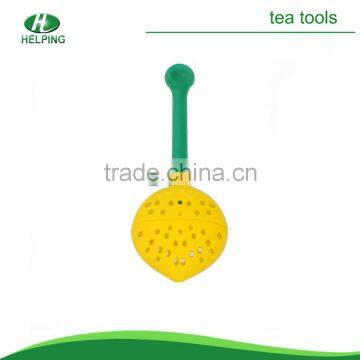 Low price pear-shaped tea infuser/ tea filter with silicon.