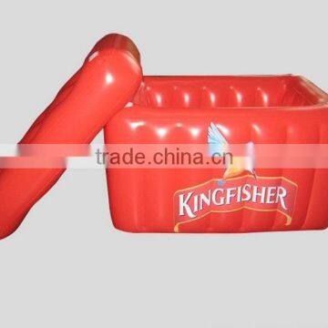 PVC inflatable Coolers water floating can Coolers PVC material comply USA and EU Market