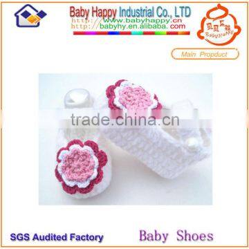 Handmade crochet baby shoes