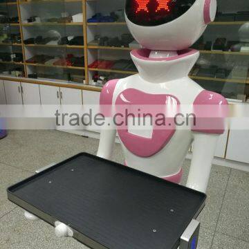 Intelligent Beauty Humanoid Robot Waiter Controlled by Remote