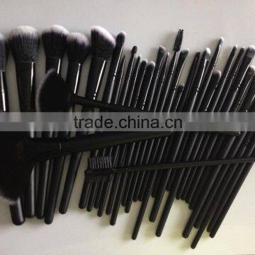 professional black 32 piece cosmetic makeup brush set with PU leather case